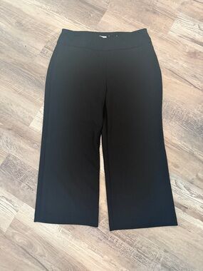 Ophelia Roe Women's Black Wide-Leg ankle Pants